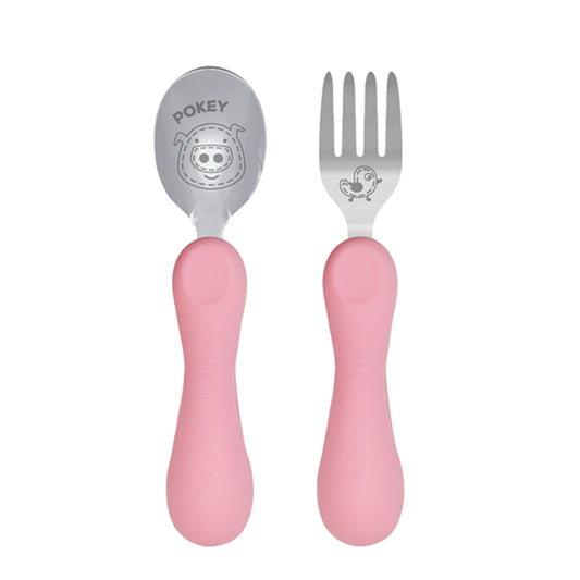 Marcus & Marcus Easy grip spoon & fork set - Pokey 1 set
