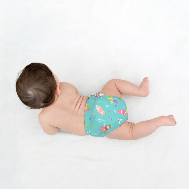 Charlie Banana 2-in-1 Swim Diaper & Training Pants Mermaid Jade Large 1pc