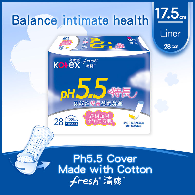 Kotex pH5.5 Panty Liner Long 28pcs