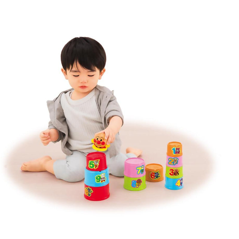 Anpanman Genius Brain Stacking Cup Tower Toy 1 set