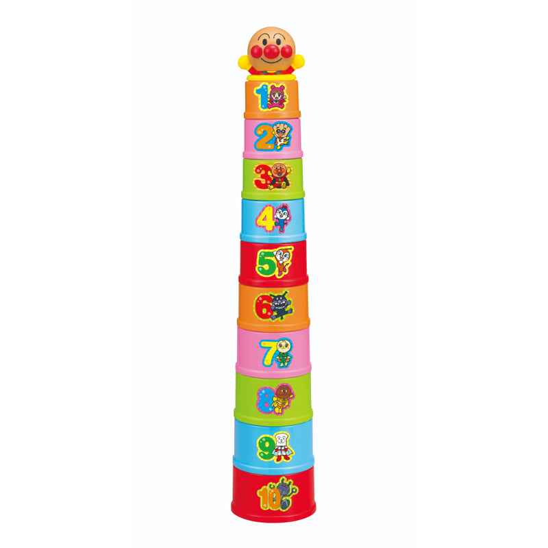 Anpanman Genius Brain Stacking Cup Tower Toy 1 set
