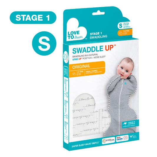 Love To Dream Swaddle Up Original (Stage 1) White S Size (Random Delivery) 1pc