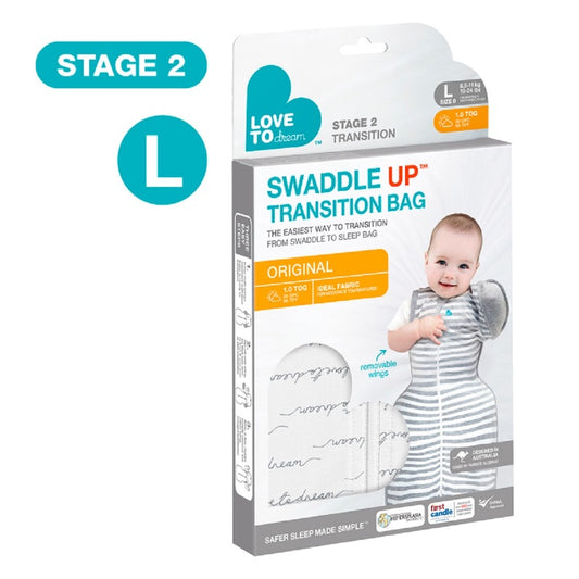 Love To Dream Swaddle Up Transition Bag (Stage 2) White L Size 1pc