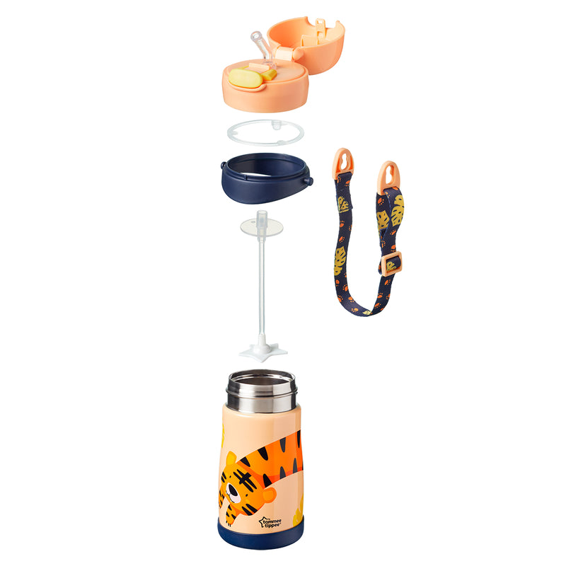 Tommee Tippee Stainless Steel Weighted Straw Tumbler - 350ml