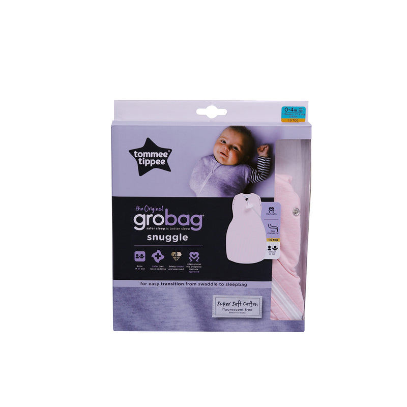 Tommee Tippee Snuggle 0-4 Months 1.0Tog (Pink) 1pc